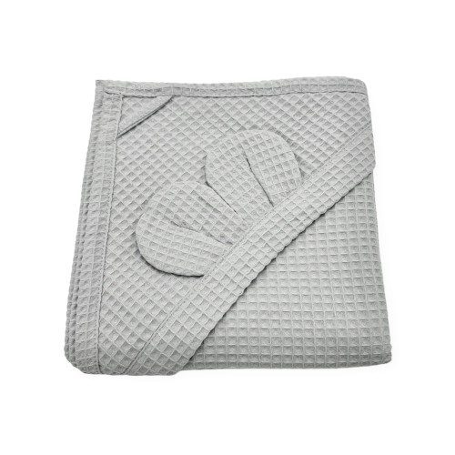 Ręcznik niemowlęcy szary