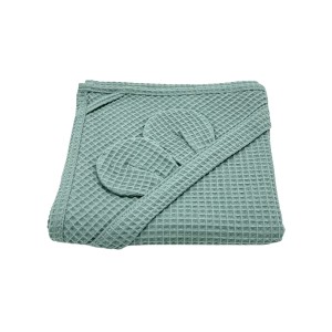 Ręcznik niemowlęcy wafelkowy Szałwia 75x75cm   