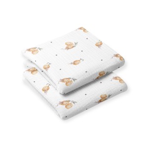 Pieluszki muślinowe 2-pak 65x65cm Cytrynki